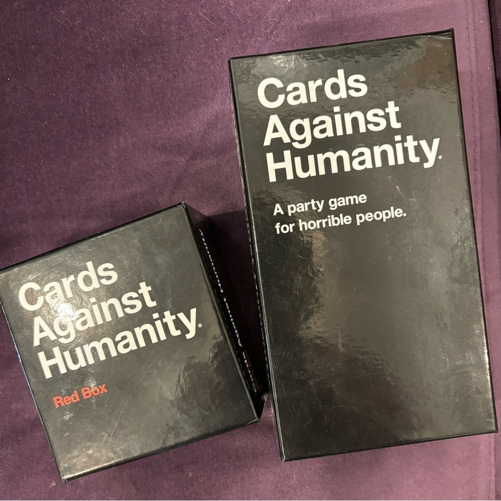 Cards Against Humanity + Red Box Expansion Pack, never used!